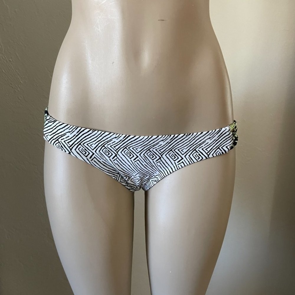 Volcom Yellow Flash Strappy Side Bikini Bottoms - Picture 3 of 4